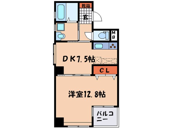 エルフィナ天神北の物件間取画像